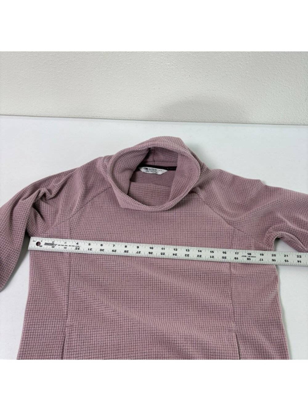Outdoor Research Trail Mix Cowl Pullover Womens M Pink Waffle Fleece Hiking - Picture 7 of 11